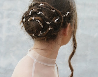 Casque de mariage en argent ou en or - accessoire de cheveux de mariée bohème - chaîne de cheveux argentée - robe de mariage bohème - accessoire de cheveux de demoiselles d'honneur