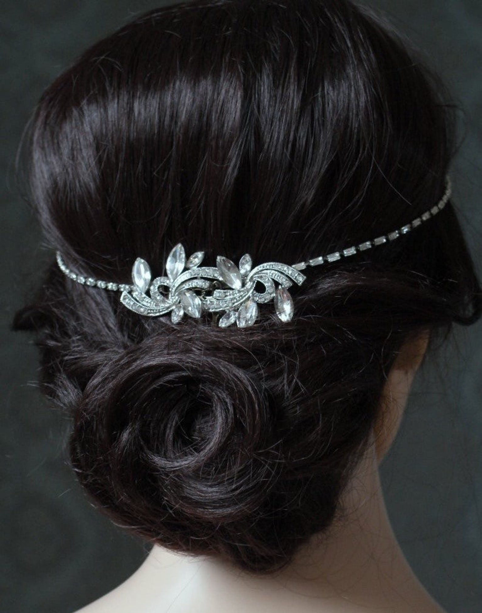 1920s bridal headpiece