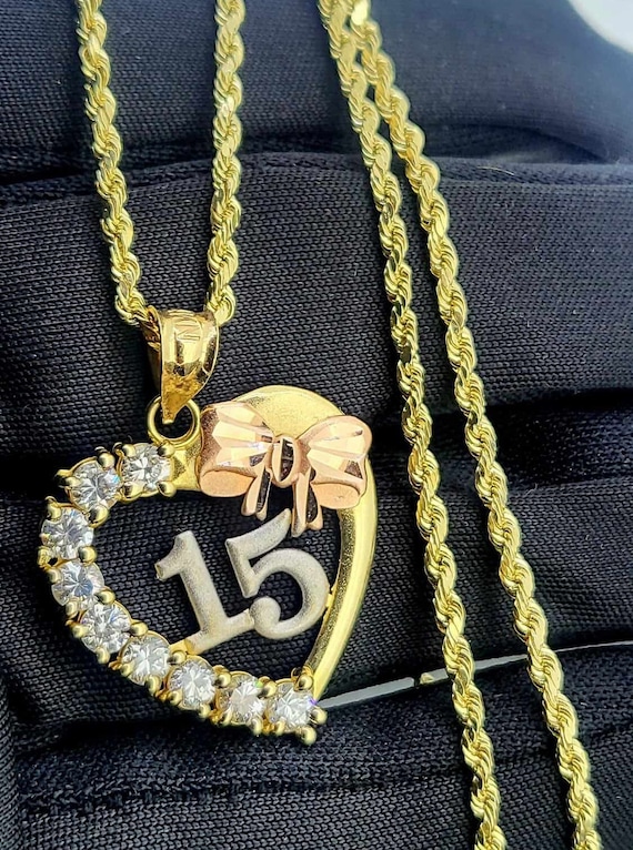 14k gold cheap necklace set