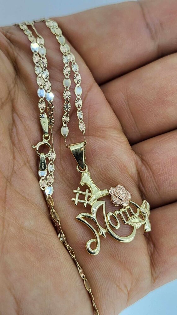 14k mom pendant necklace deals
