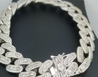Fine Silver 925 Link Bracelet / Esclava 925 - Etsy