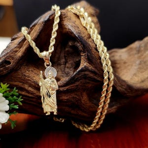 San juditas Necklace in 14k Gold