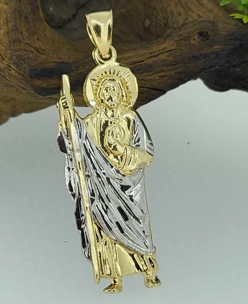御釈迦様　ペンダント　14k 2 Tone St. Judas Pendant in 14k Gold - Etsy