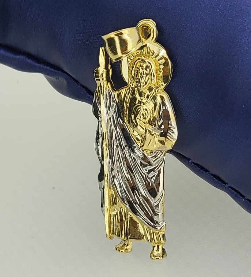 御釈迦様　ペンダント　14k 2 Tone St. Judas Pendant in 14k Gold - Etsy