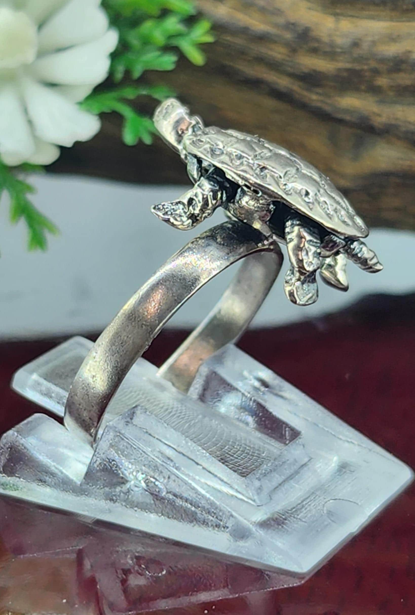 Boucles d'Oreille Tortue Opale de Feu en Argent 925 - Univers Tortue