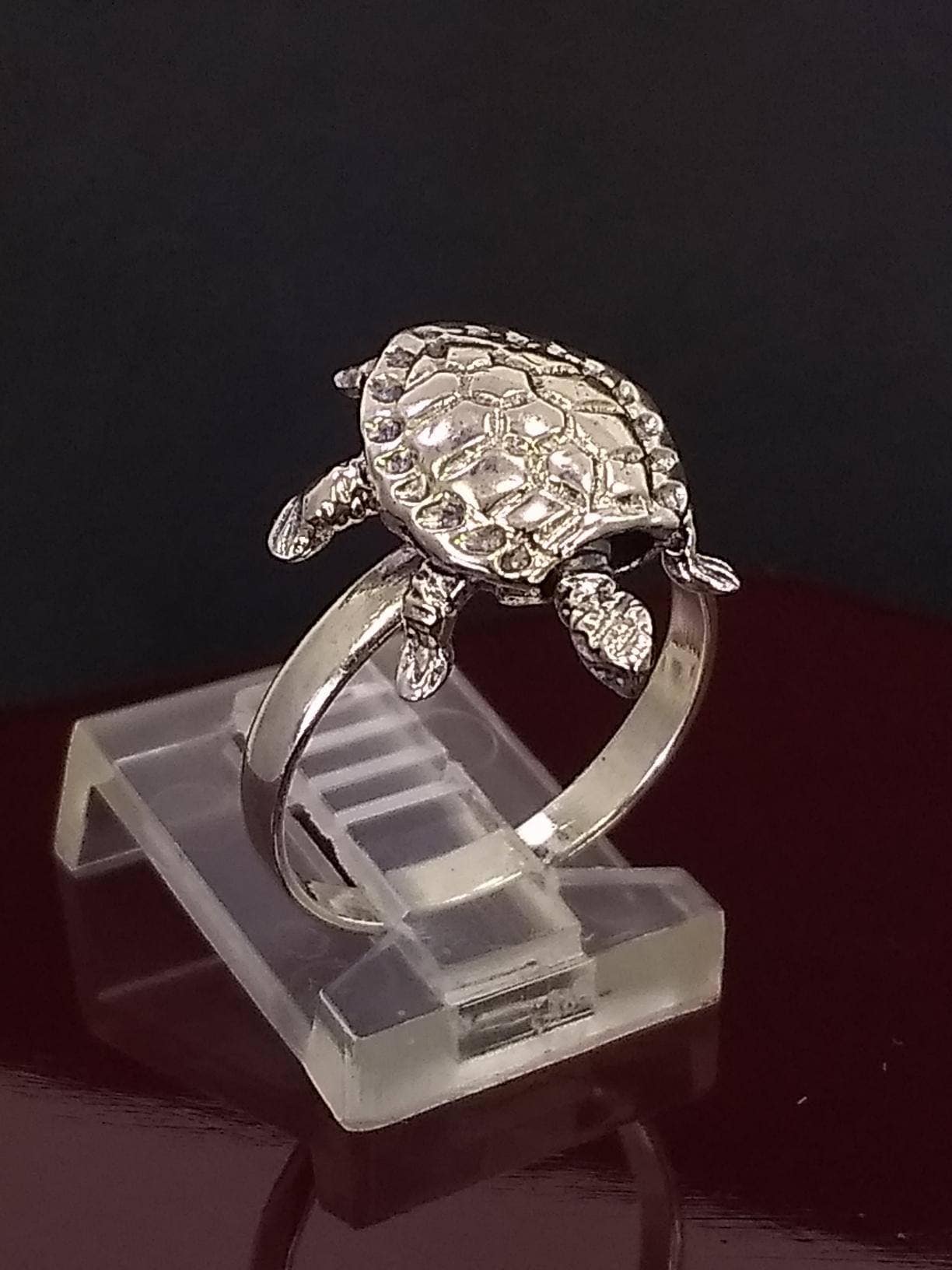 Turtle Poison Ring - 925 Sterling Silver - *NEW* Pillbox Ring 3D Turtles  *NEW* | eBay