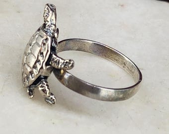 Turtle Ring in Silver 925