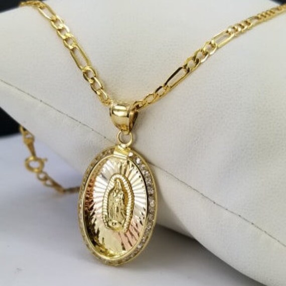 Virgen Maria En Oro De 14k 