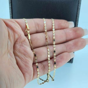 Valentino style chain in 14k gold