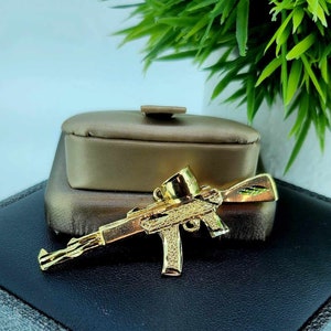 Solid AK47 Pendant in 14k gold