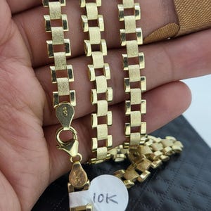 Rolex style chain in 10k gold