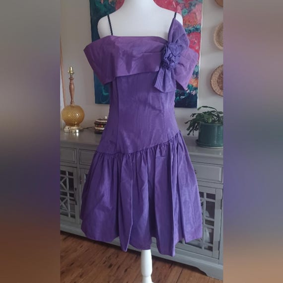 VTG Jessica McClintock For Gunne Sax 80s Purple Strapless Party Dress VTG Jessica McClintock For Gunne Sax 80s Purple Strapless Party Dress