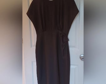 Impresionante vestido corto vintage con lazo y botones en la espalda