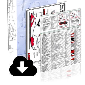 Complete Shoe Specification Drawing
