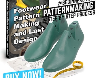 DIY Footwear Pattern Making Kit: shoe Lasts, Book, Pattern, and Tape Measure Shoemaking  Supplies