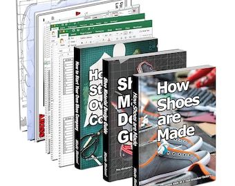 Shoe Company Start-Up Pro Pack Download Shoe Design Shoemaking Books Supplies