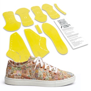 Quilted Sneaker Pattern Pack with Instructions Home Shoemaking Pattern