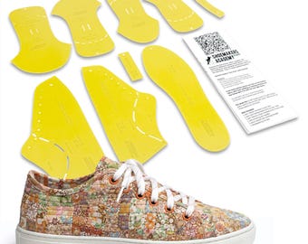 Quilted Sneaker Pattern Pack with Instructions Home Shoemaking Pattern