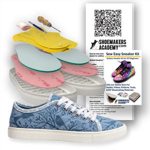 DIY Quilted Sneaker Kit: Women's Shoemaking Starter Kit