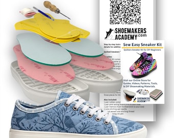 DIY Quilted Sneaker Kit: Women's Shoemaking Starter Kit