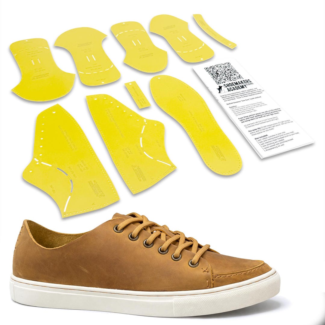 Footwear Shell Pattern Leather Crafters Sneaker Pattern Pack With Instructions Home Shoemaking ...