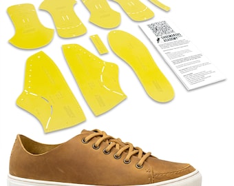 Leather Crafters Sneaker Pattern Pack with Instructions Home Shoemaking Pattern