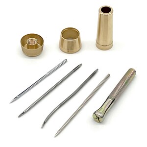 All Metal Sewing awl, Shoemakers hook, punch