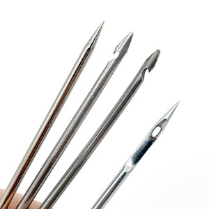All Metal Sewing awl, Shoemakers hook, punch