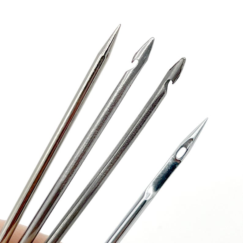 All Metal Sewing awl, Shoemakers hook, punch