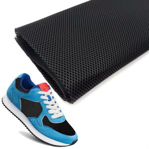 Air Mesh Black Shoe Material Polyester Mesh DIY Footwear Parts Shoemaking Supplies Shoe repair parts 14in x 28in sheets