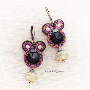Dangle soutache earrings
