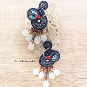 Stud soutache earrings