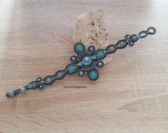 Soutache bracelet. Unique handmade soutache jewelry.