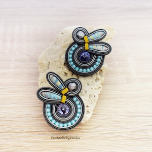 Stud soutache earrings
