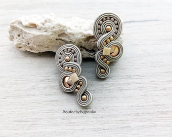 Stud soutache earrings