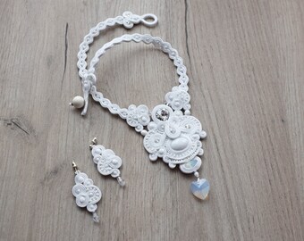SALE - Wedding Soutache set statement soutache jewelry.