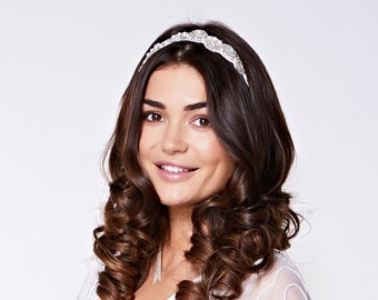 Black Gold Eliza Great Gatsby Flapper Wedding Headband Vintage Etsy
