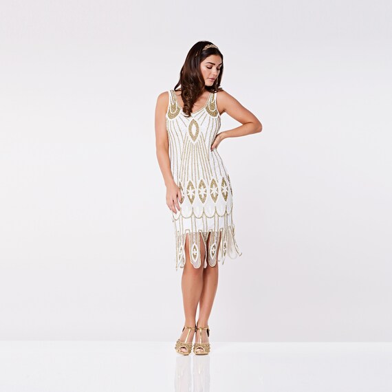 gold 20s dress