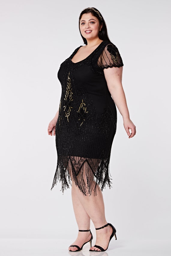 Gatsby black and 2025 gold dress
