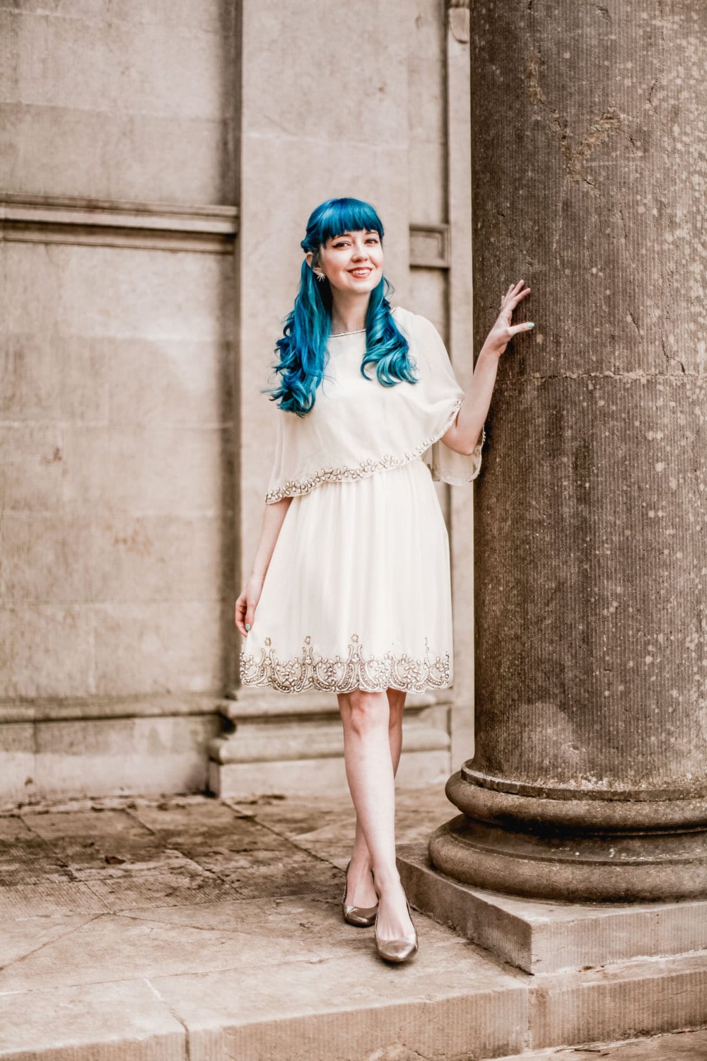 1920s cape dress