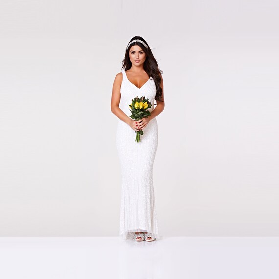 great gatsby white dress