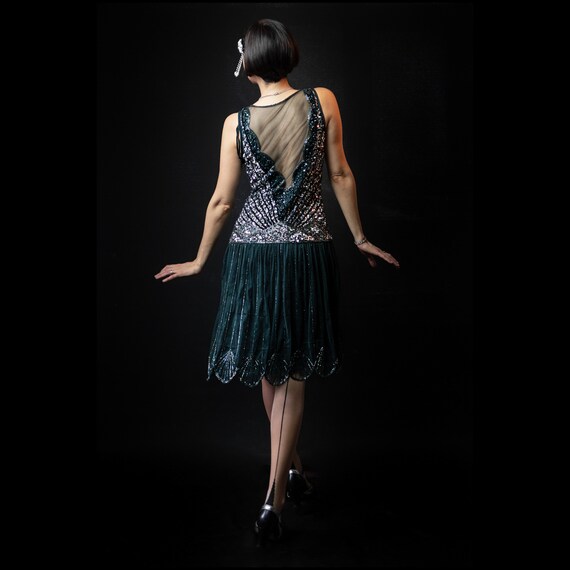 Plus Size US20 UK24 EU52 AUS24 Hand Made Elaina Flapper Forest Green Dress  1920s Great Gatsby Art Deco Charleston Bridesmaid Wedding Jazz - Etsy
