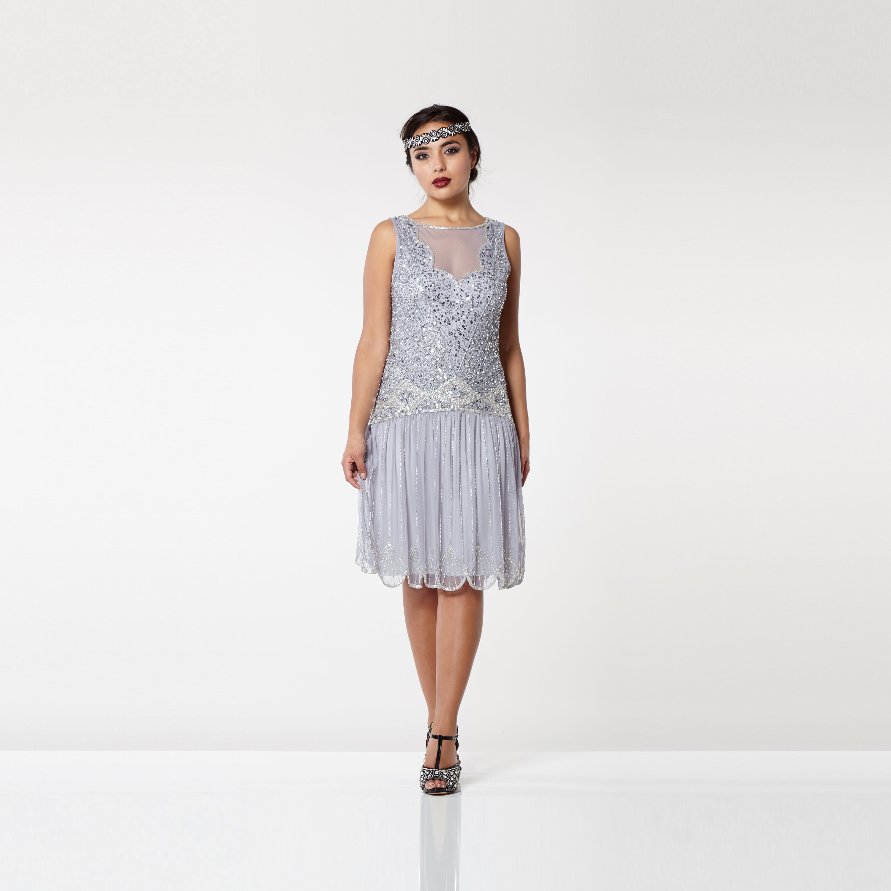 a line flapper dress