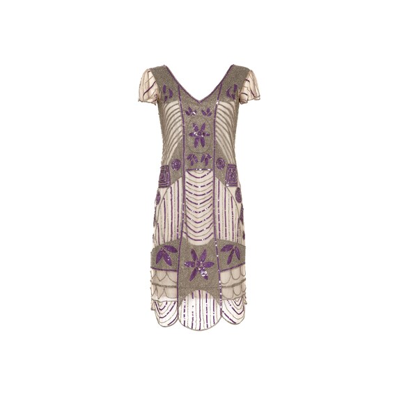 lavender flapper dress