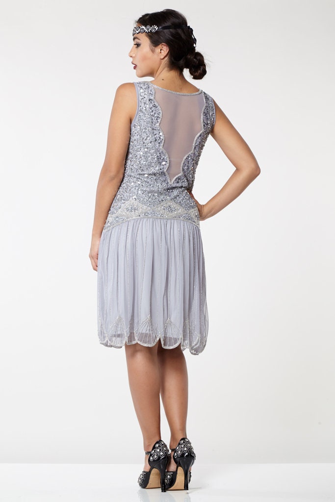 drop waist 20s dress