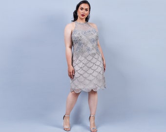 Plus Size Grey Silver Flapper Maddie Dress 1920s Flapper Great - Etsy Plus Size Grey Silver Flapper Maddie Dress 1920s Flapper Great - Etsy