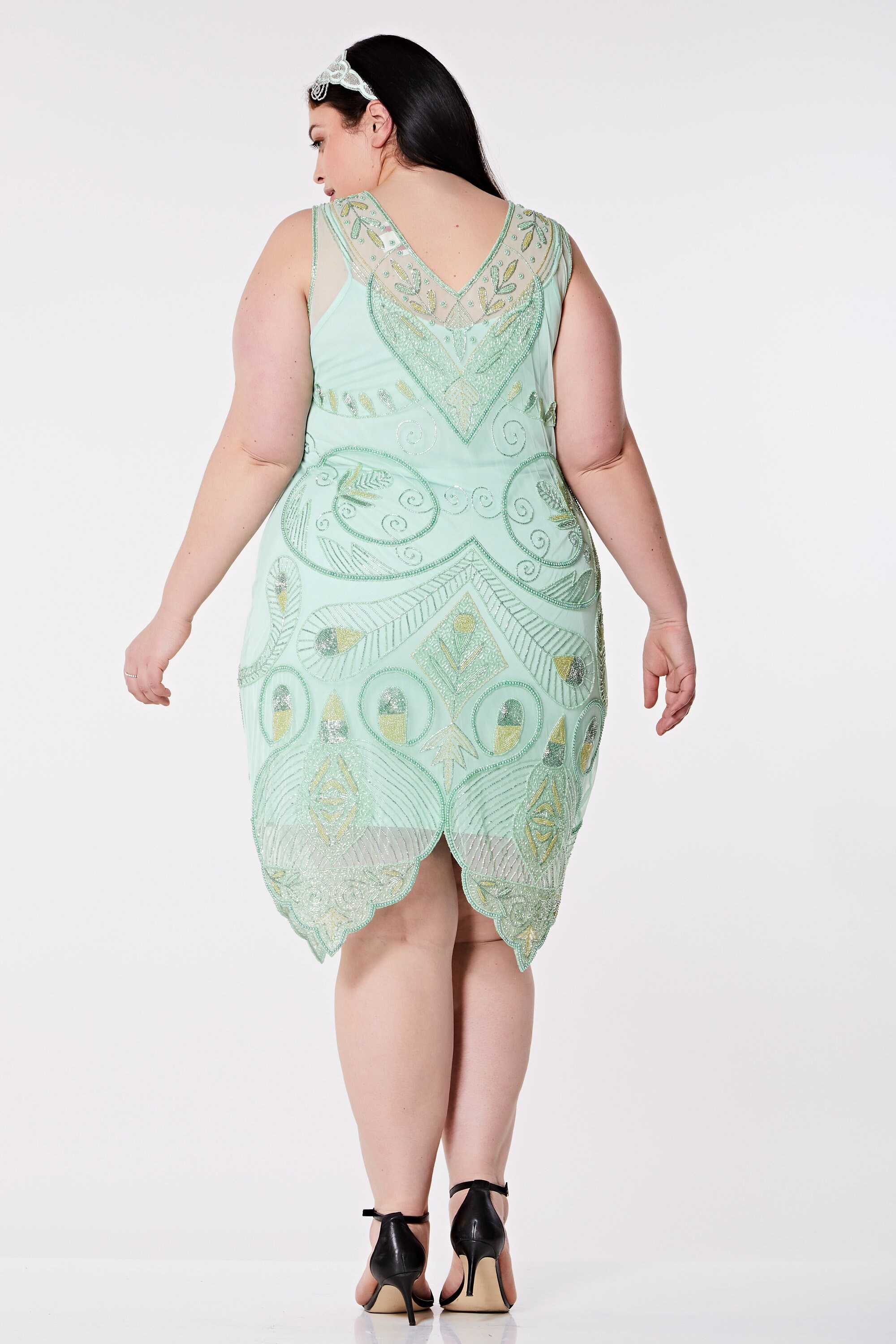 mint green flapper dress