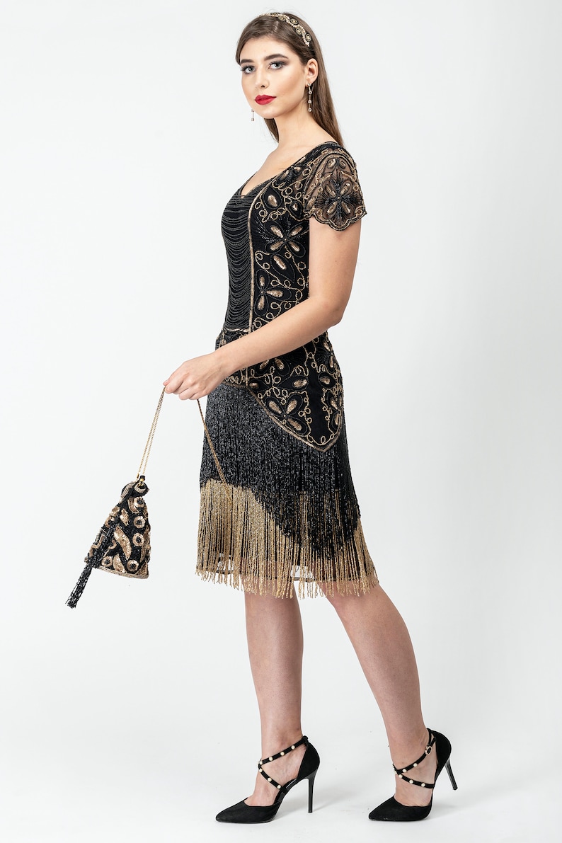 Charleston Dress Fringe Flapper Dress