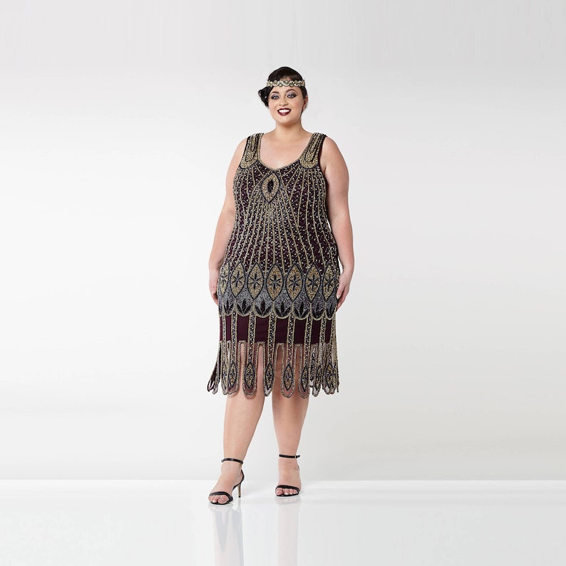 great gatsby gowns plus size