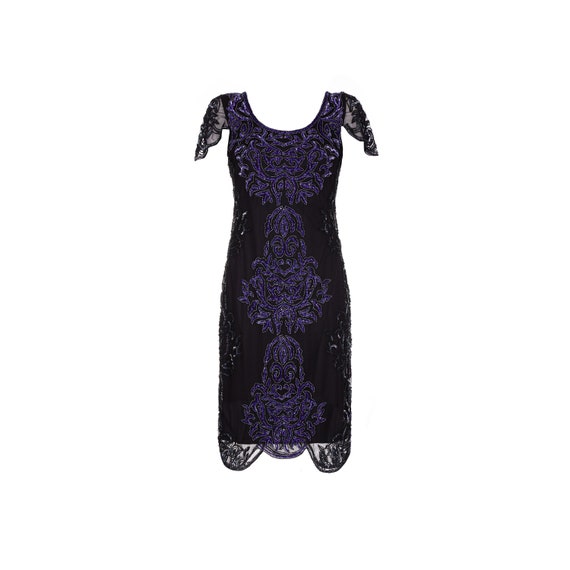 purple roaring 20s dress